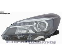 FARO PROIETTORE DX HIR2 LENTICOLARE A LED TOYOTA YARIS 2014-2016 PARABOLA NERA