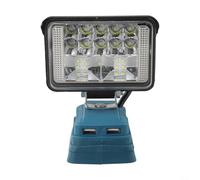 Faro portatile per batteria Bosch agli ioni di litio, lampada da lavoro da 7,6 cm, con ricarica USB flessibile e design ecologico (A)