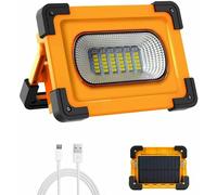 Faro portatile Power bank emergenza led 60w con pannello solare ricaricabile USB [EEK: A+++]