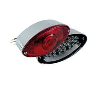 Faro Posteriore Cateye Cromato, LED, Per Harley-Davidson