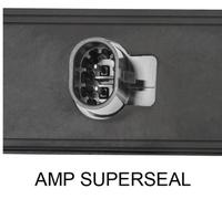 HELLA 2SB 013 342-021 Luce posteriore, Shapeline Style, LED, 24/12V, Montaggio, esterno/avvitato, colore diffusore luce rosso, Spina AMP, Dx, Quantità 1