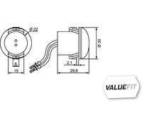 Faro Posteriore LED HELLA 2TM 357 011-011