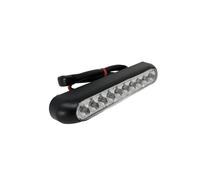 Faro posteriore LED "ovale" con alloggiamento E-mark /ABS e luce targa - nero