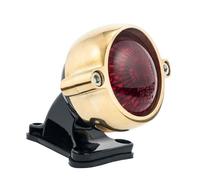 Faro posteriore luce targa universale LED ELDORADO ottone lucido nero Omologato