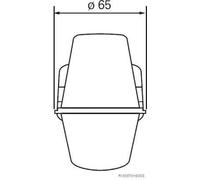 Faro posteriore Montaggio, esterno 82850042 HERTH+BUSS ELPARTS