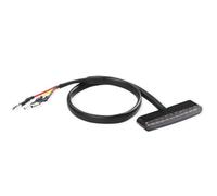 Faro Posteriore Moto Fanale posteriore a 11 LED, 12 V, luce di stop posteriore per chopper per bobber per moto da cross, ATV