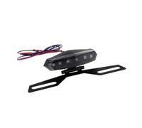 Faro Posteriore Moto Fanale posteriore per moto a 6 LED da 12 V, luci posteriori, luce freno e stop, lampada bicolore da corsa, accessori per moto, staffa di montaggio