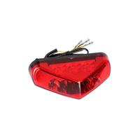 Faro Posteriore Moto Fanale posteriore universale per moto da 12 V, fanale posteriore, motore, freno, luci di stop, luce targa, parti di attrezzature per moto