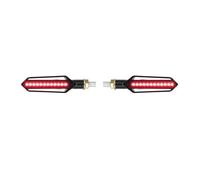 Faro Posteriore Moto Indicatori di direzione per motociclette a | Indicatori di direzione per motociclette a 24 LED, luci di stop lampeggianti sequenziali a tre usi, 12 V, spia di