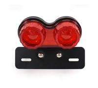 Faro Posteriore Moto Luce posteriore a LED universale da 12 V per moto, con luci di segnalazione, luce posteriore a LED integrata con supporto per targa