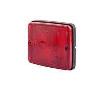 HELLA 2SA 005 200-331 Luce posizione posteriore, Alogeno, 24/12V, Montaggio, interno, colore diffusore luce rosso, Spina Spina piatta, Dx/Sx, Quantità 6