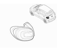 Faro posteriore sinistro per 500L dal 2017 FCA Originale 735671214