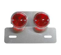 Faro posteriore universale su platino doppio rotondo rosso