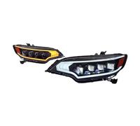 Faro Principale Auto Per Adatto Per Jazz GK5 2014-2020 Fari Anteriori Per Auto DRL Con Indicatori Di Direzione Dinamici A LED Blocchi Fari Anteriori Auto