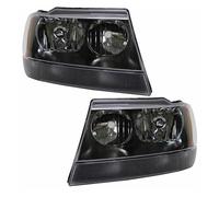 Faro principale auto Per Jeep Per Grand Per Cherokee 1999 2000 2001 2002 2003 2004 Auto Faro Testa Luce Gruppo Fari Anteriori