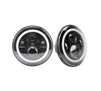 Faro Principale Compatibile Con Jeep Per Wrangler 1997-2015 Per CJ-8 Per Scrambler 1981-1985 Per Sahara 1997-2016 Fari Anteriori Full Halo Angel Eyes