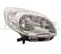Prasco Faro proiettore anteriore destro Renault Kangoo 2013 in poi H4 elettrico cromato senza motore