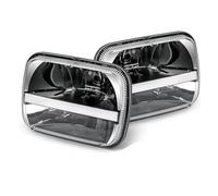 Faro Principale Fari Faro Anteriore A LED Quadrato 5x7 7x6 Pollici Con Indicatore Direzione Luce Diurna Auto Per Jeep Per Wrangler Per YJ Per Cherokee XJ Per Comanche MJ Fanale Anteriore(010)