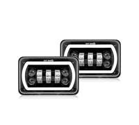 Faro Principale Fari Faro Anteriore A LED Quadrato Da 4x6 Pollici Con Luce Diurna A LED Per Chevrolet Per Camaro Per Cavalier Per Camino Monte Carlo Fuoristrada Luce 12V Fanale Anteriore(2pc LED Headl