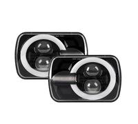 Faro Principale Fari Faro Anteriore A LED Rettangolare 5x7 7x6 Pollici Per Ford Per Modelli Con Fascio Sigillato 5x7 Con Illuminazione DRL Anabbagliante/abbagliante Fanale Anteriore