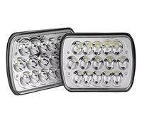 Faro Principale Fari Per GMC Per Safari C1500 K1500 C2500 K2500 Faro Anteriore A LED Quadrato 5x7 7x6 Pollici Con Indicatore Direzione Abbaglianti/Anabbaglianti DRL Luce Fanale Anteriore(001)