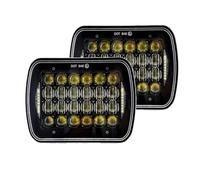 Faro Principale Fari Per GMC Per Safari C1500 K1500 C2500 K2500 Faro Anteriore A LED Quadrato 5x7 7x6 Pollici Con Indicatore Direzione Abbaglianti/Anabbaglianti DRL Luce Fanale Anteriore(012)