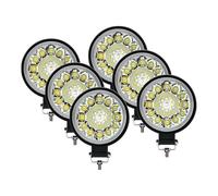 Faro Principale Fari Per Jeep 96W Barra Luminosa A LED Faretto 12V 24V Luce Lavoro Per Auto Camion Barca Trattore ATV Fuoristrada 4X4 Per Mini Fari A LED Fanale Anteriore(6Pcs Round 66W)