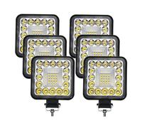 Faro Principale Fari Per Jeep 96W Barra Luminosa A LED Faretto 12V 24V Luce Lavoro Per Auto Camion Barca Trattore ATV Fuoristrada 4X4 Per Mini Fari A LED Fanale Anteriore(6Pcs Square 96W)