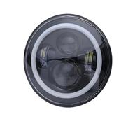 Faro Principale Fari Per Jeep Per Wrangler TJ LJ Per Unlimited JK Per CJ-8 Per CJ-7 Faro anteriore rotondo a LED da 7 pollici DRL Abbaglianti/Lontani 90W Anello Halo Occhio di Angelo Ambra Fanale Ante