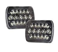 Faro Principale Fari Per Nissan Per Pickup Per Hardbody 240SX D21 NX 5X7 7x6 Pollici Fari Anteriori A LED Quadrati Con Indicatori Direzione Abbaglianti/Anabbaglianti DRL Fanale Anteriore(013)