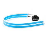 Faro Principale Fari Striscia Guida A LED Da 2 Pezzi Da 12 V Per Fari Diurni Per Auto Indicatori Direzione DRL Commutazione Sequenziale 30 Cm/45 Cm/60 Cm Fanale Anteriore(2Pcs White Yellow,60cm)