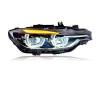 Faro Principale Per BMW Serie 3 F30 F35 F80 2013-2019 Fari Anteriori Dinamici A LED DRL Halo Angel Eyes Coppia Di Lenti Proiettori Fari Fanali Anteriori(For Halogen,Left side)