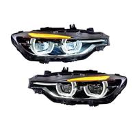 Faro Principale Per BMW Serie 3 F30 F35 F80 2013-2019 Fari Anteriori Dinamici A LED DRL Halo Angel Eyes Coppia Di Lenti Proiettori Fari Fanali Anteriori(For Halogen,2PCS Headlight)