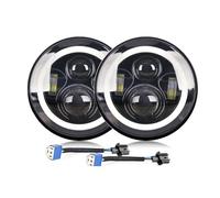 Faro Principale Per Lada Per Niva Per Urban Per OffRoad 4x4 Per Suzuki Per Samurai Faro Anteriore A LED Da 7" Per Auto E Moto H4 Moto Halo Angle Eyes 12V 24V Fari Fanali Anteriori(Two pieces)