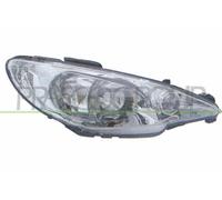 Proiettore Destro H7+h7 Elettrico Senza Motore Peugeot 206 1998/2009 Dx 6205s9