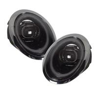 Faro Proiettore 2 Pezzi Di Luci Anteriori A LED DRL Ambra Indicatori Direzione Fari Per Auto Per BMW Per Mini Per Cooper R50 R52 R53 Gruppo 2001-2007 Fari Delle Auto(2PCS Black,For Halogen)