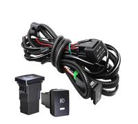 Faro Proiettore 2X12V Per Fiat Per Ducato 250-290 2014-2020 Auto LED Lente Fendinebbia Gruppo 30W 4000LM Angelo Occhio Luce Marcia Diurna DRL H11 Faro(Harness Wire)