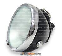 Faro proiettore 6" Lucas Flat Frost Glass Panther compatibile con Triumph Ari...