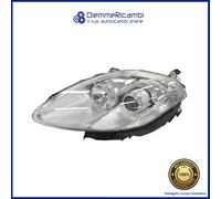 FARO PROIETTORE ANT SINISTRO PARABOLA CROMATA FRECCIA BIANCA SX FIAT BRAVO 07->