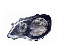 Faro proiettore anteriore destro per volkswagen polo 2005 al 2009 nero