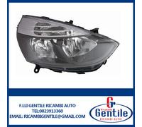 FARO PROIETTORE ANTERIORE DESTRO RENAULT CLIO 2012 C/MOTORE PARAB. NERA H7 H1