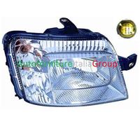 FARO PROIETTORE ANTERIORE DX ATTACCO GIALLO REGOLAZIONE EL PER FIAT PANDA 03>09