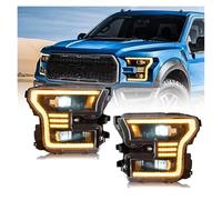 Faro Proiettore Anteriore Per Ford Per F150 2015 2016 2017 DRL Ambra Indicatori di direzione Accessori auto Faro a LED Gruppo ottico Faro Assemblaggio