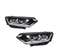 Faro Proiettore Anteriore Per Per Passat Per Magotan B8 2017-2020 Full LED Auto Faro di Montaggio Lente Del Proiettore Accessori Kit Fari Per Auto Faro Assemblaggio(Alogeno,Double U style)
