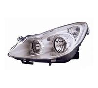 Faro proiettore anteriore sinistro per opel corsa d dal 2006 cromato 93189357