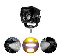 Faro proiettore ausiliario moto led alta luminosità bianco giallo fendinebbia