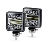 Faro Proiettore Barra Luminosa A LED Da 4 Pollici 102W/luce Da Lavoro Spot Flood Per Camion Barca ATV Per Trattore Per Jeep OffRoad 4x4 Barra Faro A Led 12V 24V Fari Anteriori(2 Piece square 102W)