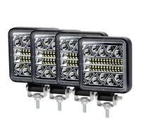 Faro Proiettore Barra Luminosa A LED Da 4 Pollici 102W/luce Da Lavoro Spot Flood Per Camion Barca ATV Per Trattore Per Jeep OffRoad 4x4 Barra Faro A Led 12V 24V Fari Anteriori(4 Piece square 102W)