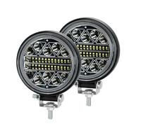Faro Proiettore Barra Luminosa A LED Da 4 Pollici 102W/luce Da Lavoro Spot Flood Per Camion Barca ATV Per Trattore Per Jeep OffRoad 4x4 Barra Faro A Led 12V 24V Fari Anteriori(2 Piece round 102W)