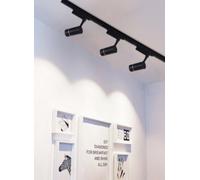 Faro proiettore binario 30 watt un led cob luce 6500k 3000k 4000k faretto nero [EEK: A+++]